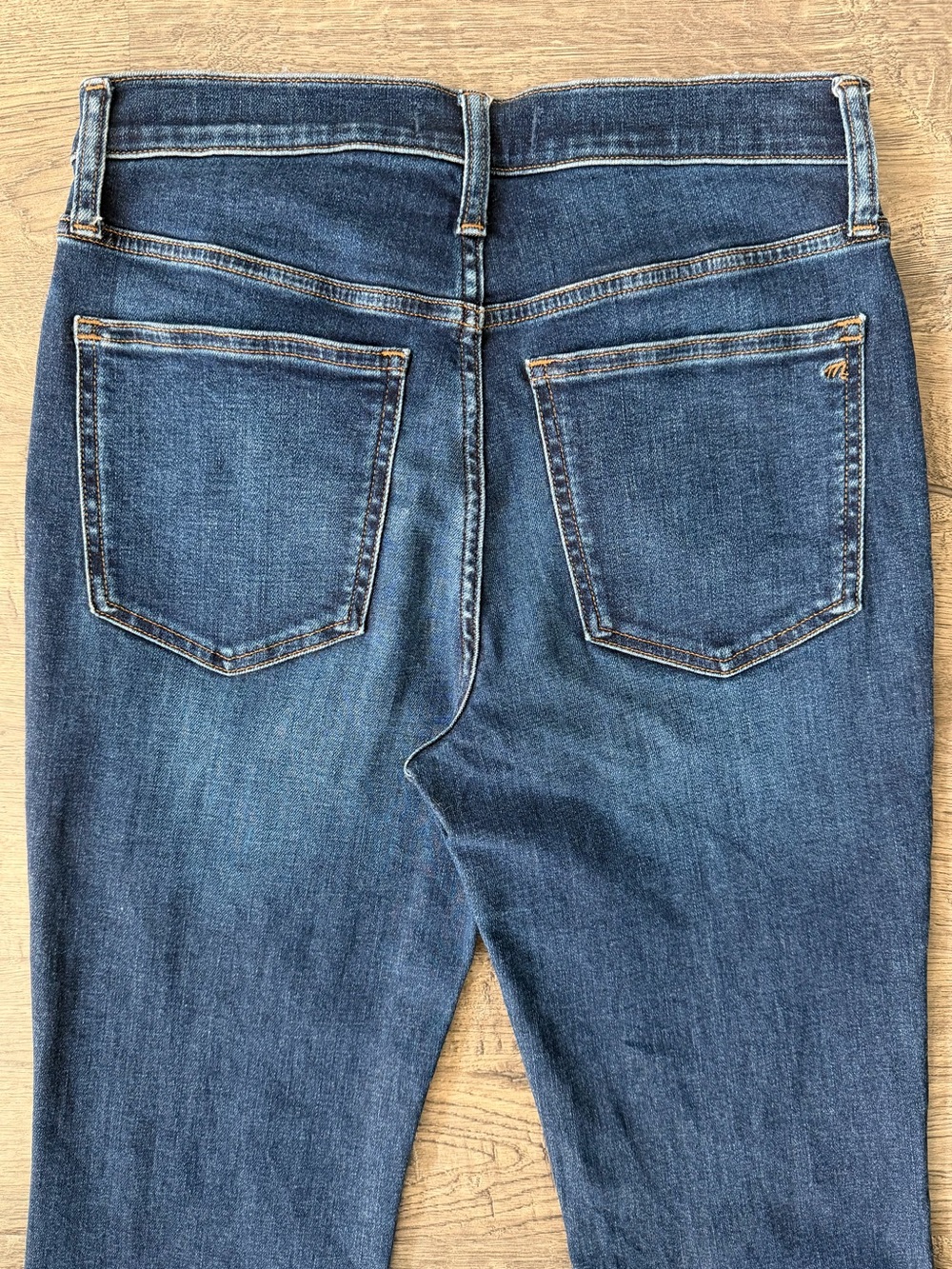 Madewell Kick Out Crop Jeans Womens Size 27 Blue Mid Rise Casual Flare Denim - Picture 9 of 16